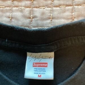 Supreme FW20 Yohji Yamamoto “This Was Tomorrow”Black Cotton Tee M